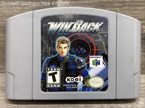 WinBack Covert Operations N64 Video Game Authentic Cartridge Only Tested Works