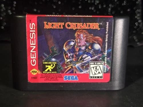 Light Crusader~Sega Genesis, 1995~Authentic and Tested~Loose