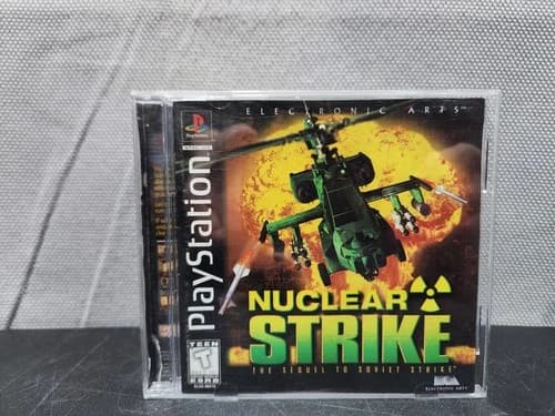 Nuclear Strike (Sony PlayStation 1, 1997) CIB Complete In Box Tested And Working