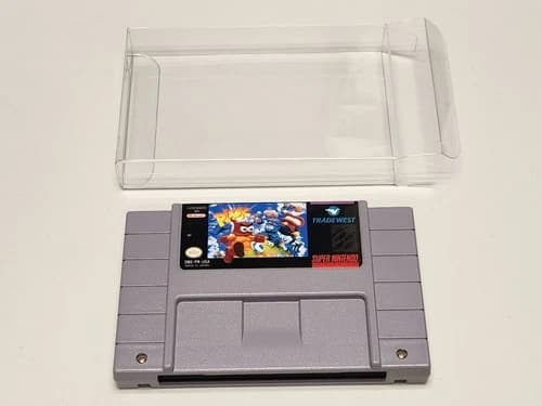 Plok Super Nintendo SNES Game Cartridge Authentic