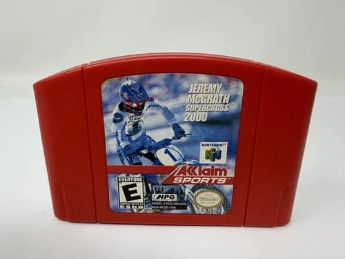 Jeremy McGrath Supercross 2000 Nintendo 64 2000 N64 Authentic tested