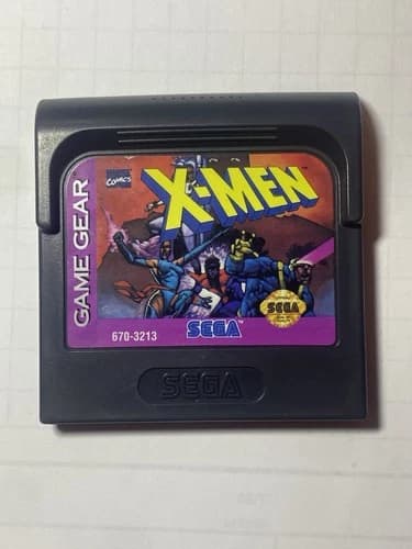 X-Men Sega Game Gear Cartridge 1994 Marvel Comics Superhero Platformer Retro Vtg