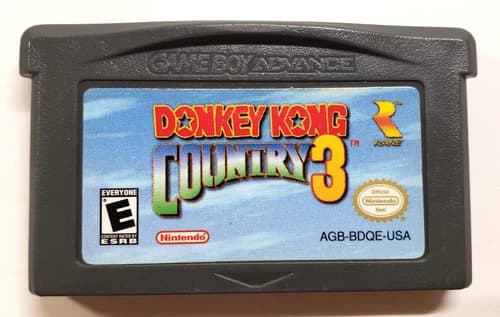 Donkey Kong Country 3 (Nintendo Game Boy Advance, 2005) GBA Authentic Cartridge