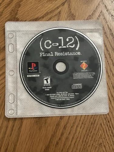 C-12: Final Resistance (PlayStation 1 PS1) Sony Video Game - TESTED