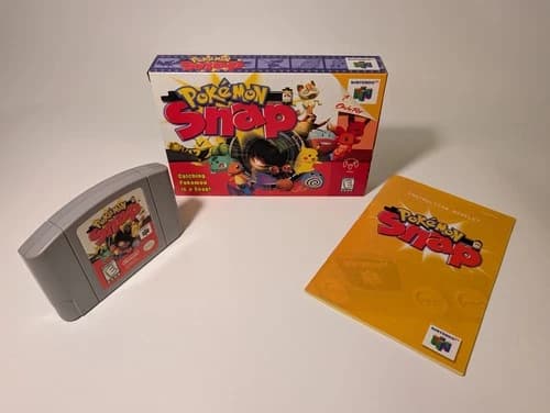 Pokemon Snap - Nintendo 64 N64 - CIB - Authentic, Tested, Works, Incl. Stickers