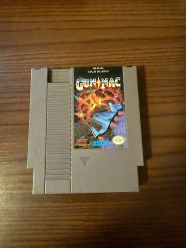 Gun-Nac NES Nintendo Game - Authentic/Cleaned/Tested/Working RARE