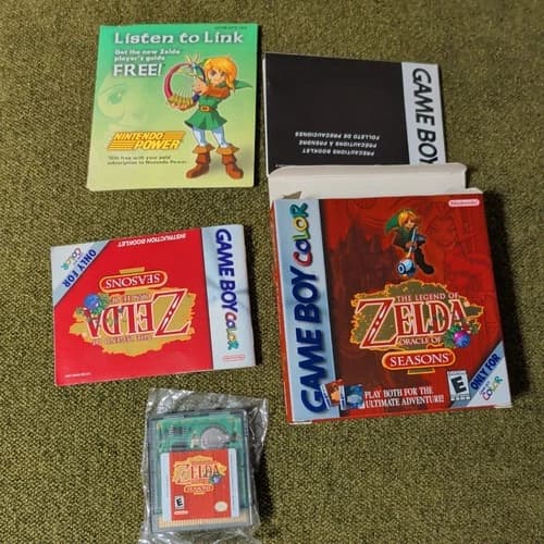 Legend of Zelda: Oracle of Seasons (Nintendo Game Boy Color, 2001) CIB tested