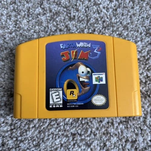 Earthworm Jim 3D (Nintendo 64 N64) Tested - Authentic