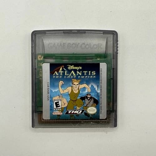 Nintendo Game Boy Color Atlantis The Lost Empire Authentic Tested & Working THQ