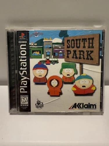 South Park Sony Playstation PS1 CiB 1999 Acclaim Action Mature Tested Comedy