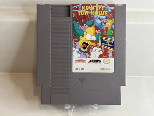Krusty's Fun House - 1992 NES Nintendo Game - Cart Only - TESTED!