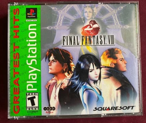 Final Fantasy VIII Greatest Hits (Sony Playstation 1 PS1, 1997) Squaresoft