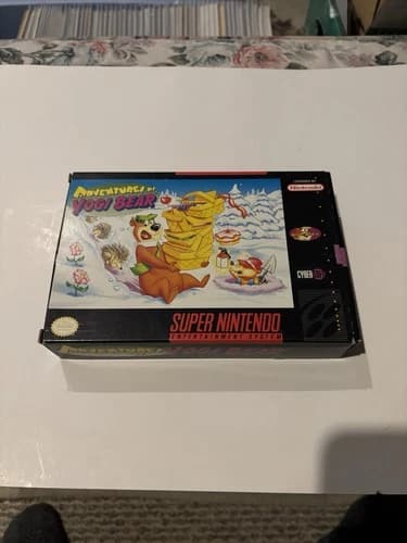 Super Nintendo SNES Game Adventures Of Yogi Bear Complete
