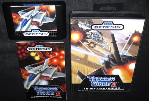 Thunder Force II (Sega Genesis, 1989) Complete in Box CIB, Excellent