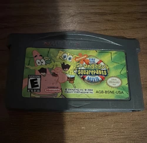 THQ The SpongeBob SquarePants Movie Nintendo Game Boy Advance 2004 NTSC-U/C