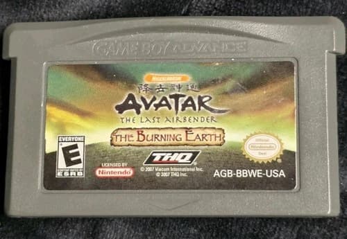 Avatar The Last Airbender The Burning Earth Game Boy Advance Game Cartridge Only