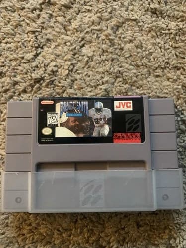 JVC Emmitt Smith Football Nintendo Super Nintendo SNES NTSC-U/C Sports Game