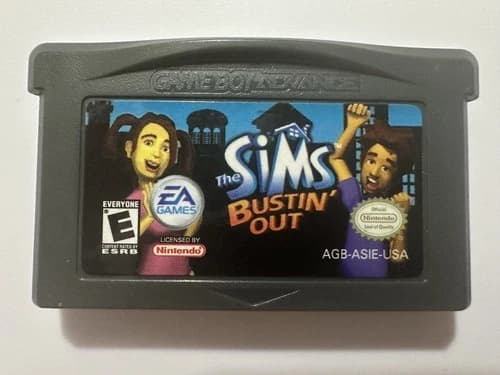 The Sims Bustin' Out (Nintendo Game Boy Advance, 2003)- Authentic