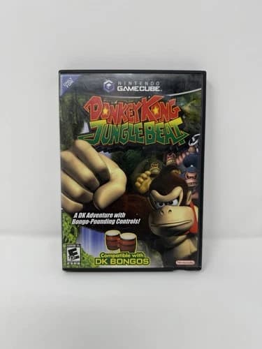 Donkey Kong Jungle Beat (Nintendo GameCube, 2005) Complete CIB w/ Manual