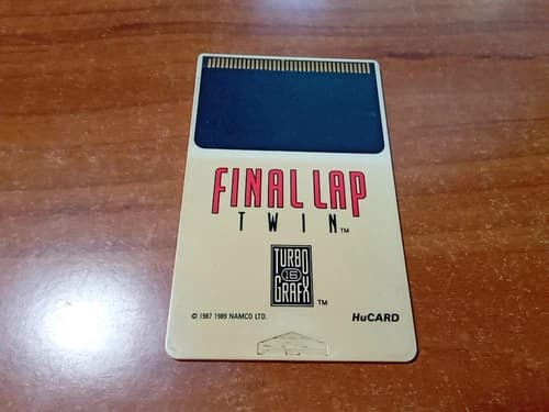 Final Lap Twin (TurboGrafx-16, 1989) HU Card Only *TESTED*