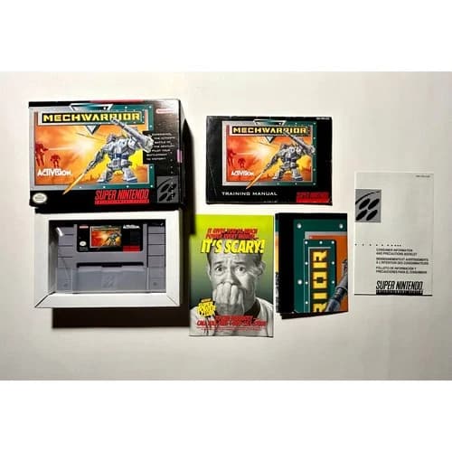 Mechwarrior (Super Nintendo SNES)Works Complete CIB🔥 Nice!