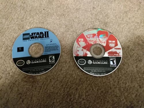 Naruto: Clash of Ninja 2 and Lego Star Wars 2 GameCube Tested Disc Only