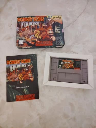 Super Nintendo SNES Game Donkey Kong Country CIB Complete In Box