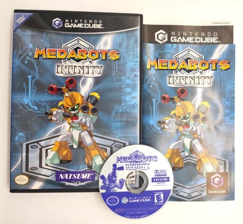 Medabots Infinity (Nintendo GameCube GCN, 2003) COMPLETE CIB Tested & Cleaned!