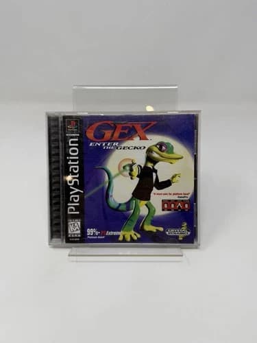 Gex Enter The Gecko PS1 Sony PlayStation 1 CIB Complete In Box Black Label