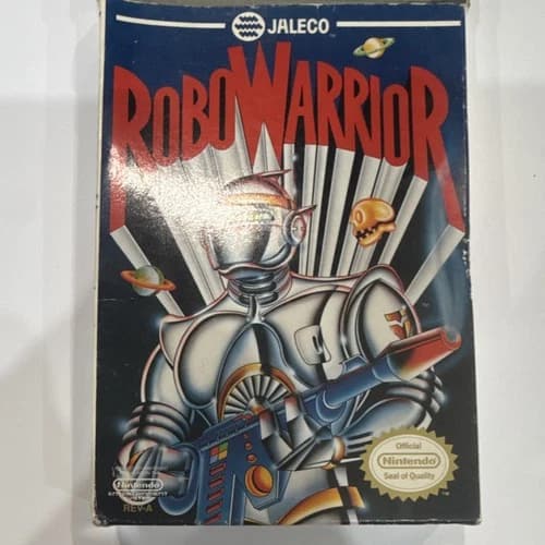Jaleco RoboWarrior Complete Manual Box Insert NES Game 1988 Action Shooter