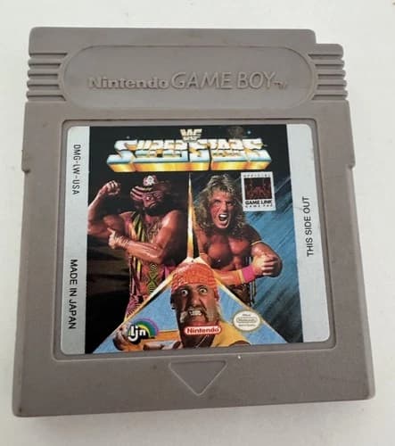 WWF Superstars (Nintendo Game Boy, 1991) Cartridge Only - Tested Works
