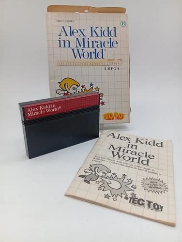 Alex Kidd Miracle World Master System Tec Toy Brazil CIB Boxed Tested