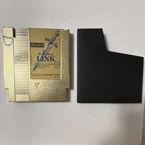 Nintendo Zelda II: The Adventure of Link Gold Edition Game Cartridge NES 1985