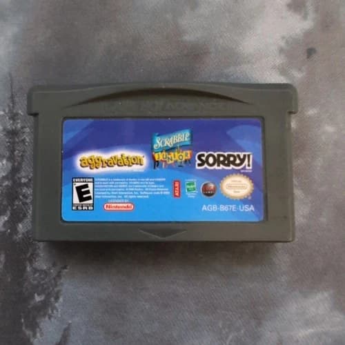Sorry/Aggravation/Scrabble Junior (Nintendo Game Boy Advance, 2005)