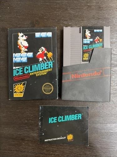 Nes Ice Climber Complete In Box