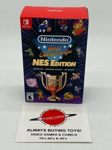 Nintendo World Championships NES Deluxe Switch Complete CIB Video Game Works