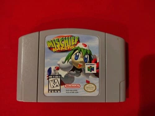 Mischief Makers Nintendo 64 N64 Game Cartridge Authentic