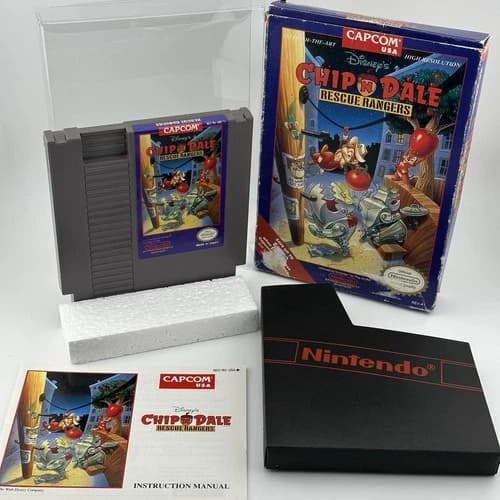 NES Disney's Chip 'N Dale Rescue Rangers - Nintendo Complete in Box CIB - TESTED