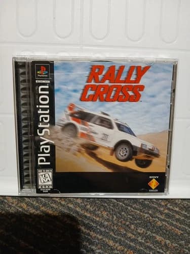 Rally Cross Sony PlayStation 1 PS1 Video Game Racing Complete CIB Black Label