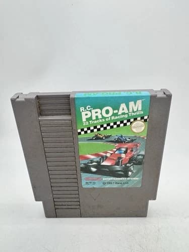 R.C. Pro-Am - 1988 NES Nintendo Game - Cart Only - TESTED! Very Good