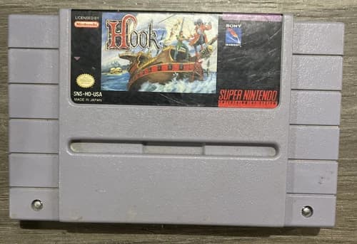 Hook (Super Nintendo Entertainment System, 1991) SNES Authentic Game Cart Only