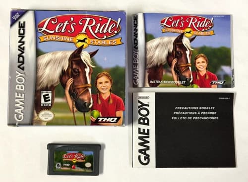Let's Ride! Sunshine Stables (Nintendo Game Boy Advance, 2005) GBA CIB Complete