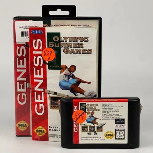 Olympic Summer Games - Sega Genesis Game - CIB Complete in Box