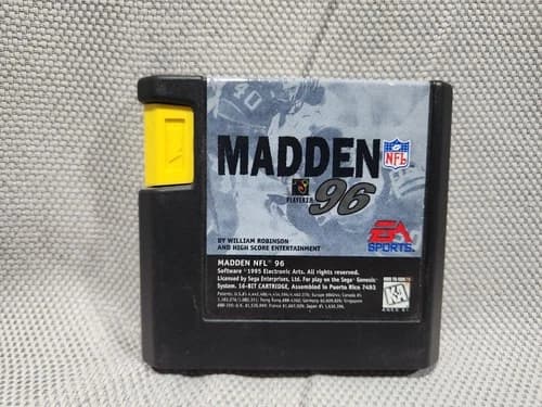 NFL Madden 96 Sega Genesis EA Sports Cartridge Only Tested Working