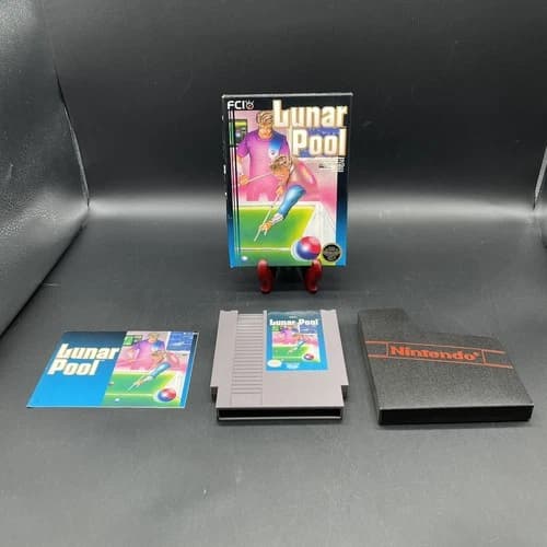 Lunar Pool (Nintendo Entertainment System NES, 1987) CIB Complete In Box
