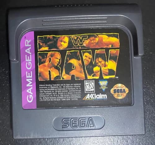 WWF Raw - Sega Game Gear - Acclaim - Acceptable Condition