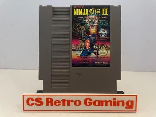 Ninja Gaiden II (Nintendo NES) Authentic Cleaned Tested Work