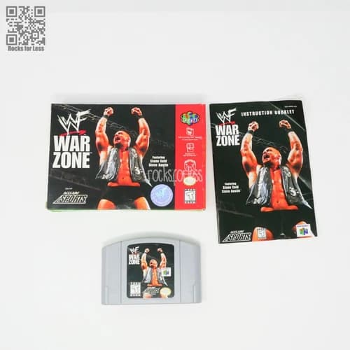 WWF War Zone CIB N64 Nintendo 64 Complete IN BOX - Original Cartridge, Manual