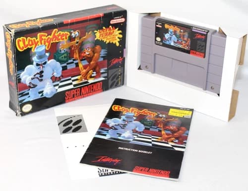 Clay Fighter SNES Super Nintendo Complete CIB Authentic & Tested! Nice!