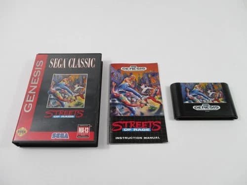 STREETS OF RAGE Sega Genesis Game Complete In Box Authentic!
